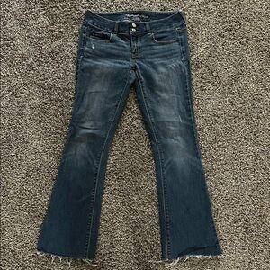American Eagle Outfitters Blue Flare & Wide Leg Jeans